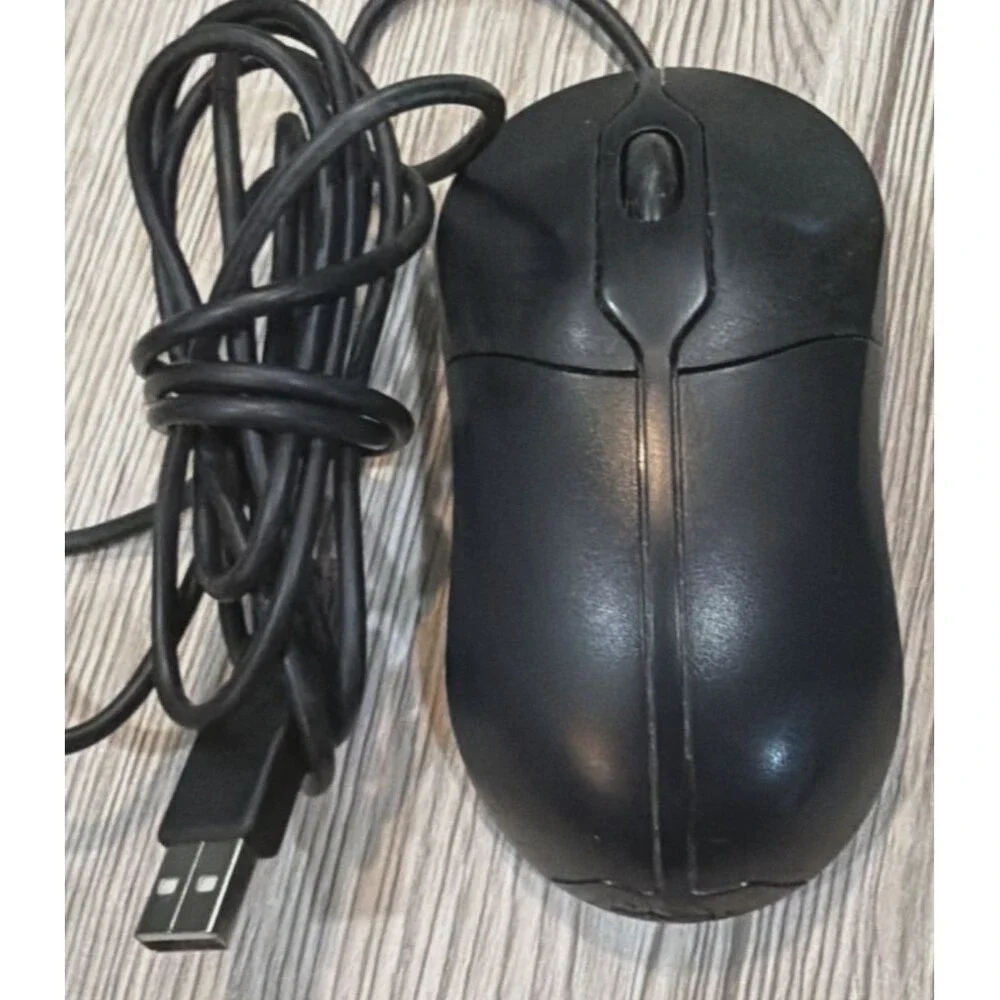 Dell 3 Button Optical USB Wired Mouse 0XN967 Black PC Laptop Tested OEM